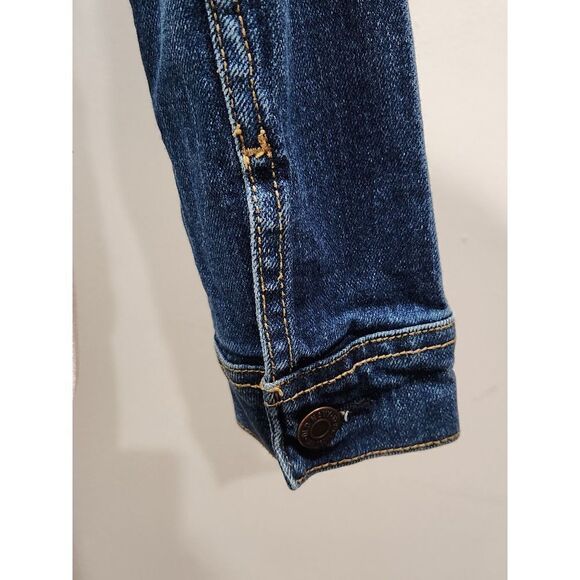 Old Navy Button Front Denim Trucker Jacket, S/P - Picture 10 of 15
